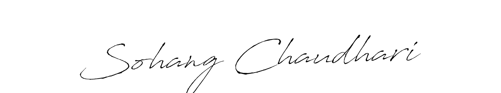 You should practise on your own different ways (Antro_Vectra) to write your name (Sohang Chaudhari) in signature. don't let someone else do it for you. Sohang Chaudhari signature style 6 images and pictures png