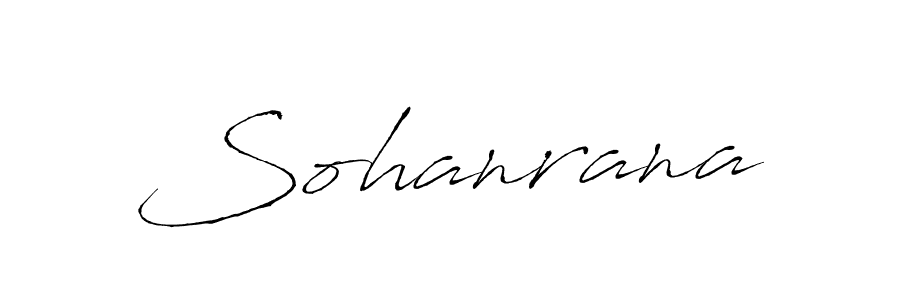 How to make Sohanrana signature? Antro_Vectra is a professional autograph style. Create handwritten signature for Sohanrana name. Sohanrana signature style 6 images and pictures png