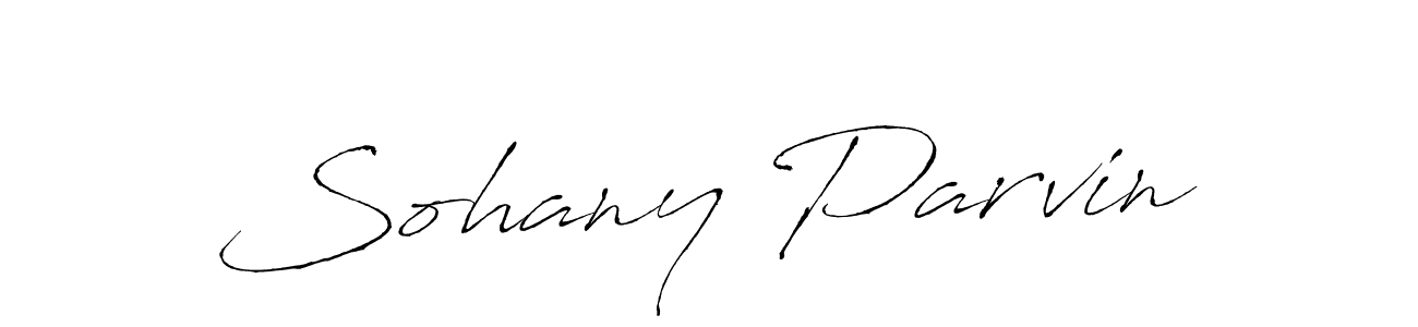 Also we have Sohany Parvin name is the best signature style. Create professional handwritten signature collection using Antro_Vectra autograph style. Sohany Parvin signature style 6 images and pictures png