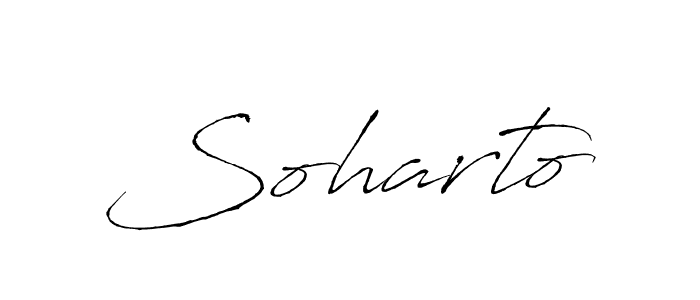 Design your own signature with our free online signature maker. With this signature software, you can create a handwritten (Antro_Vectra) signature for name Soharto. Soharto signature style 6 images and pictures png