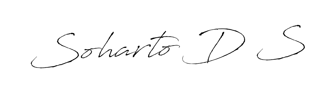 Once you've used our free online signature maker to create your best signature Antro_Vectra style, it's time to enjoy all of the benefits that Soharto D S name signing documents. Soharto D S signature style 6 images and pictures png