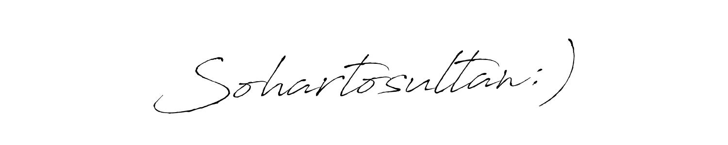 Create a beautiful signature design for name Sohartosultan:). With this signature (Antro_Vectra) fonts, you can make a handwritten signature for free. Sohartosultan:) signature style 6 images and pictures png