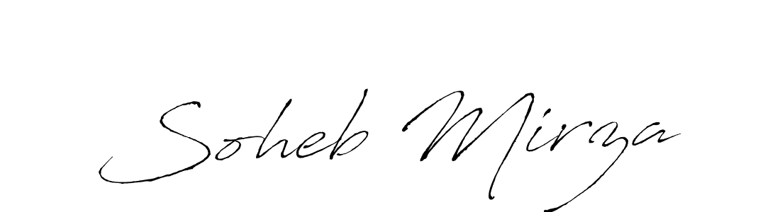 Antro_Vectra is a professional signature style that is perfect for those who want to add a touch of class to their signature. It is also a great choice for those who want to make their signature more unique. Get Soheb Mirza name to fancy signature for free. Soheb Mirza signature style 6 images and pictures png