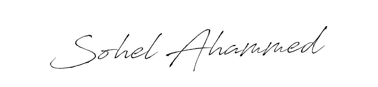 Similarly Antro_Vectra is the best handwritten signature design. Signature creator online .You can use it as an online autograph creator for name Sohel Ahammed. Sohel Ahammed signature style 6 images and pictures png