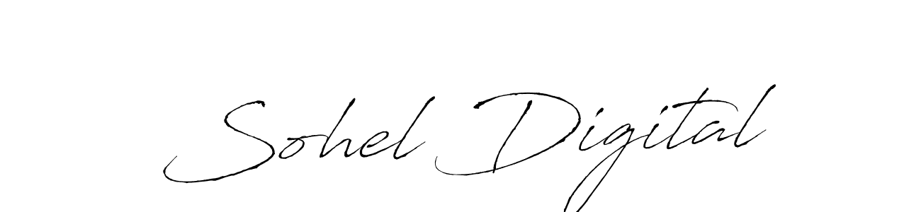 Also You can easily find your signature by using the search form. We will create Sohel Digital name handwritten signature images for you free of cost using Antro_Vectra sign style. Sohel Digital signature style 6 images and pictures png