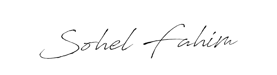 Also we have Sohel Fahim name is the best signature style. Create professional handwritten signature collection using Antro_Vectra autograph style. Sohel Fahim signature style 6 images and pictures png