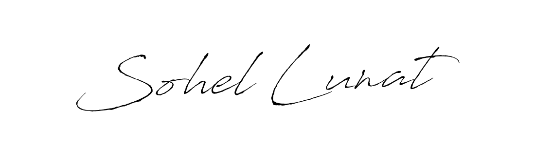 Make a beautiful signature design for name Sohel Lunat. Use this online signature maker to create a handwritten signature for free. Sohel Lunat signature style 6 images and pictures png