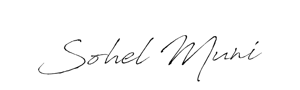 if you are searching for the best signature style for your name Sohel Muni. so please give up your signature search. here we have designed multiple signature styles  using Antro_Vectra. Sohel Muni signature style 6 images and pictures png