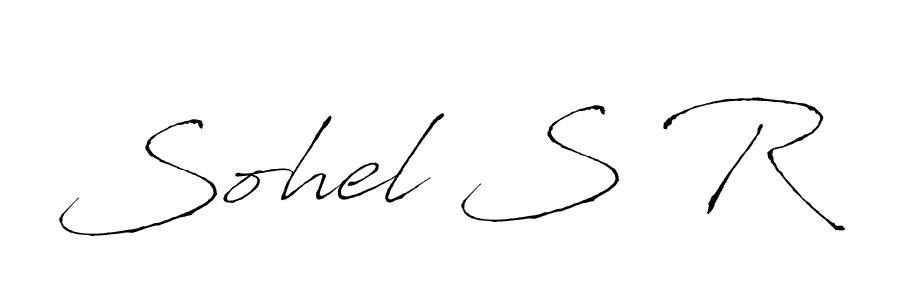 Sohel S R stylish signature style. Best Handwritten Sign (Antro_Vectra) for my name. Handwritten Signature Collection Ideas for my name Sohel S R. Sohel S R signature style 6 images and pictures png