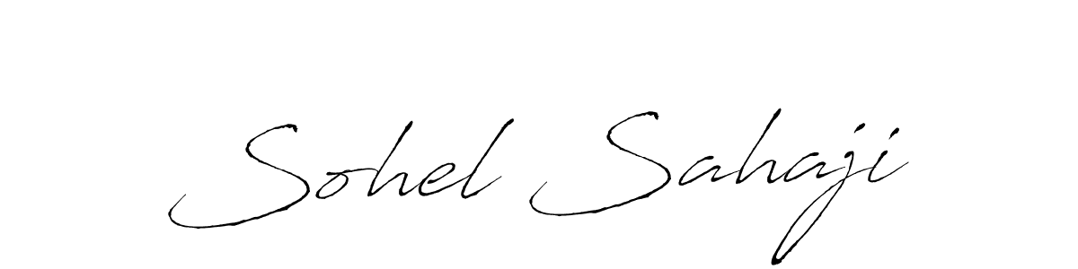 You can use this online signature creator to create a handwritten signature for the name Sohel Sahaji. This is the best online autograph maker. Sohel Sahaji signature style 6 images and pictures png