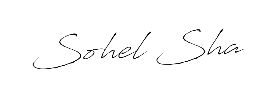 Use a signature maker to create a handwritten signature online. With this signature software, you can design (Antro_Vectra) your own signature for name Sohel Sha. Sohel Sha signature style 6 images and pictures png