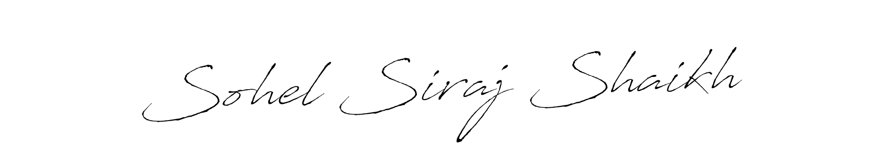 Sohel Siraj Shaikh stylish signature style. Best Handwritten Sign (Antro_Vectra) for my name. Handwritten Signature Collection Ideas for my name Sohel Siraj Shaikh. Sohel Siraj Shaikh signature style 6 images and pictures png