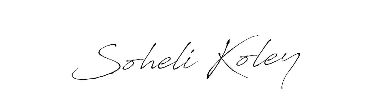 The best way (Antro_Vectra) to make a short signature is to pick only two or three words in your name. The name Soheli Koley include a total of six letters. For converting this name. Soheli Koley signature style 6 images and pictures png