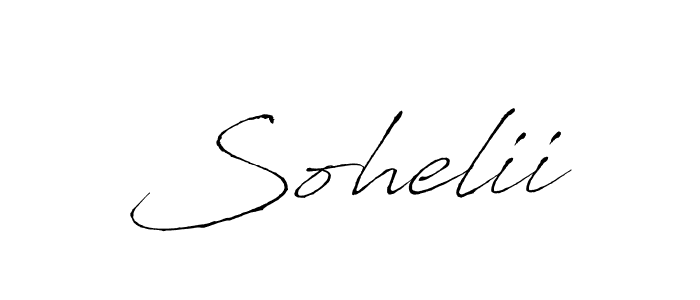 The best way (Antro_Vectra) to make a short signature is to pick only two or three words in your name. The name Sohelii include a total of six letters. For converting this name. Sohelii signature style 6 images and pictures png