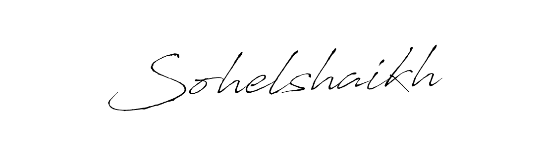 How to make Sohelshaikh name signature. Use Antro_Vectra style for creating short signs online. This is the latest handwritten sign. Sohelshaikh signature style 6 images and pictures png
