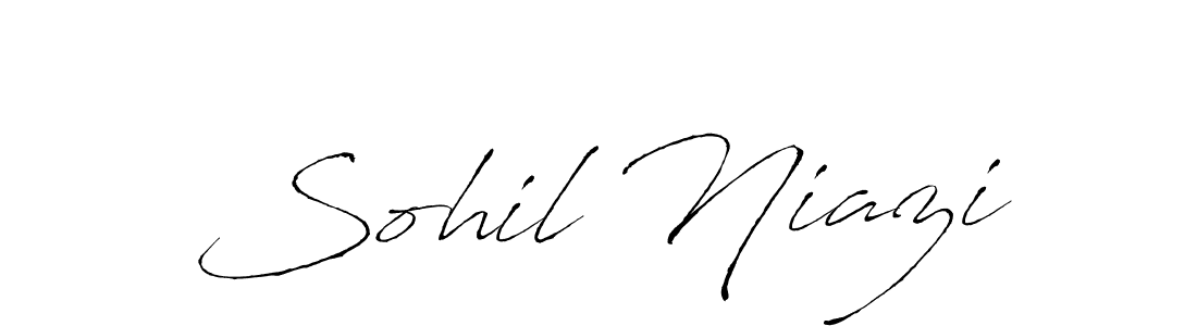 You should practise on your own different ways (Antro_Vectra) to write your name (Sohil Niazi) in signature. don't let someone else do it for you. Sohil Niazi signature style 6 images and pictures png
