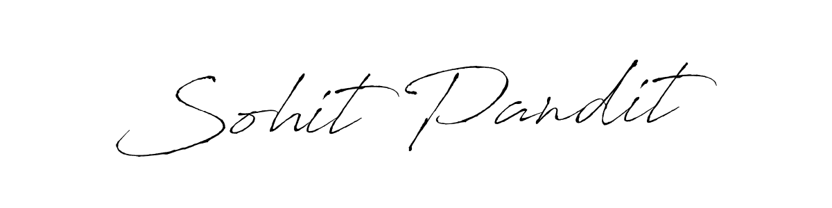 You should practise on your own different ways (Antro_Vectra) to write your name (Sohit Pandit) in signature. don't let someone else do it for you. Sohit Pandit signature style 6 images and pictures png