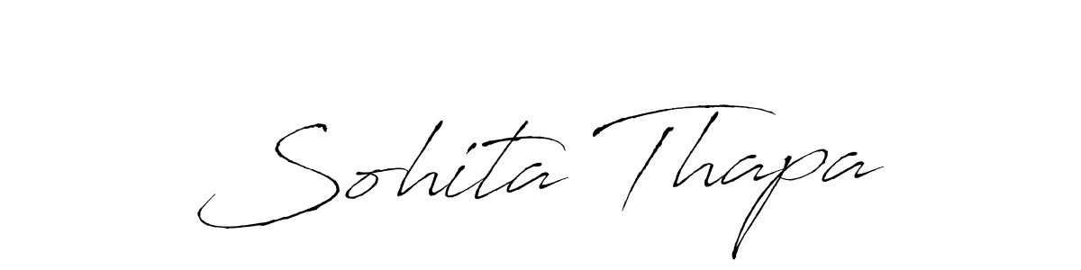 Make a beautiful signature design for name Sohita Thapa. With this signature (Antro_Vectra) style, you can create a handwritten signature for free. Sohita Thapa signature style 6 images and pictures png