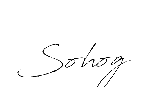 Design your own signature with our free online signature maker. With this signature software, you can create a handwritten (Antro_Vectra) signature for name Sohog. Sohog signature style 6 images and pictures png