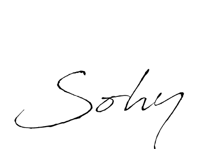 Design your own signature with our free online signature maker. With this signature software, you can create a handwritten (Antro_Vectra) signature for name Sohy. Sohy signature style 6 images and pictures png