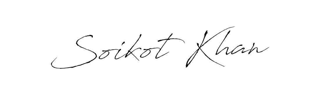 Soikot Khan stylish signature style. Best Handwritten Sign (Antro_Vectra) for my name. Handwritten Signature Collection Ideas for my name Soikot Khan. Soikot Khan signature style 6 images and pictures png