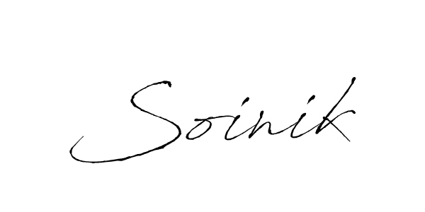 Antro_Vectra is a professional signature style that is perfect for those who want to add a touch of class to their signature. It is also a great choice for those who want to make their signature more unique. Get Soinik name to fancy signature for free. Soinik signature style 6 images and pictures png