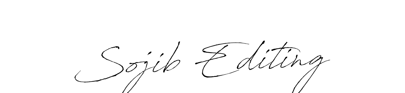 Create a beautiful signature design for name Sojib Editing. With this signature (Antro_Vectra) fonts, you can make a handwritten signature for free. Sojib Editing signature style 6 images and pictures png