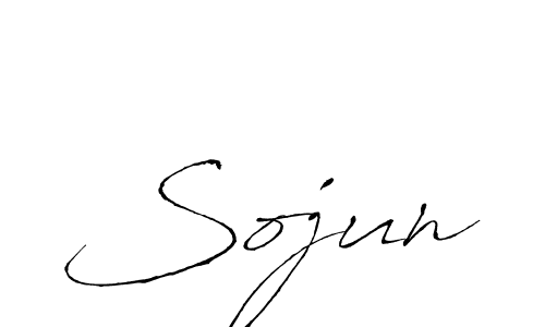 Use a signature maker to create a handwritten signature online. With this signature software, you can design (Antro_Vectra) your own signature for name Sojun. Sojun signature style 6 images and pictures png