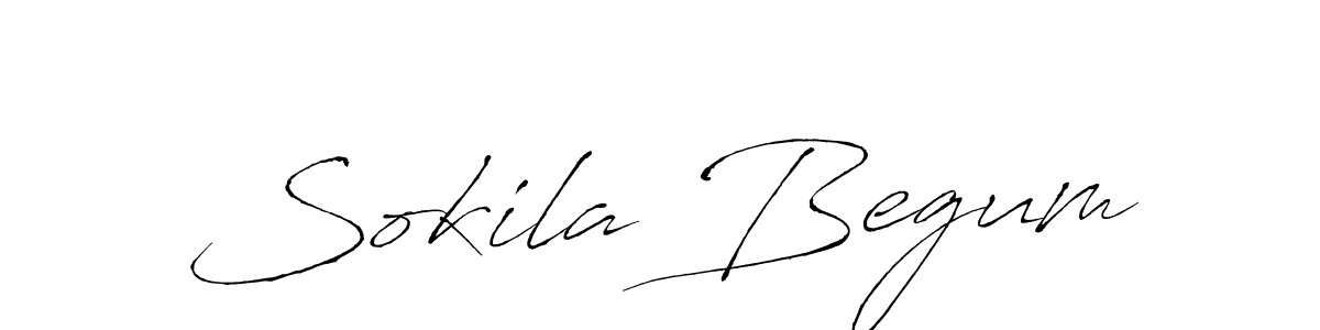 Make a beautiful signature design for name Sokila Begum. With this signature (Antro_Vectra) style, you can create a handwritten signature for free. Sokila Begum signature style 6 images and pictures png