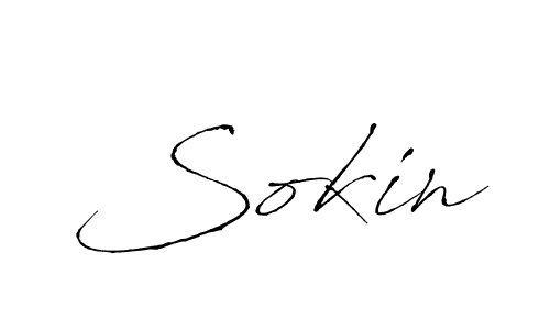 Sokin stylish signature style. Best Handwritten Sign (Antro_Vectra) for my name. Handwritten Signature Collection Ideas for my name Sokin. Sokin signature style 6 images and pictures png