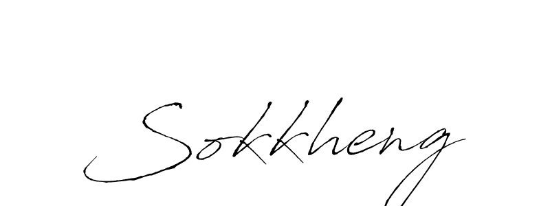 Sokkheng stylish signature style. Best Handwritten Sign (Antro_Vectra) for my name. Handwritten Signature Collection Ideas for my name Sokkheng. Sokkheng signature style 6 images and pictures png