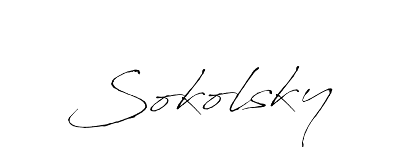 Similarly Antro_Vectra is the best handwritten signature design. Signature creator online .You can use it as an online autograph creator for name Sokolsky. Sokolsky signature style 6 images and pictures png