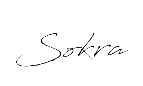 Design your own signature with our free online signature maker. With this signature software, you can create a handwritten (Antro_Vectra) signature for name Sokra. Sokra signature style 6 images and pictures png