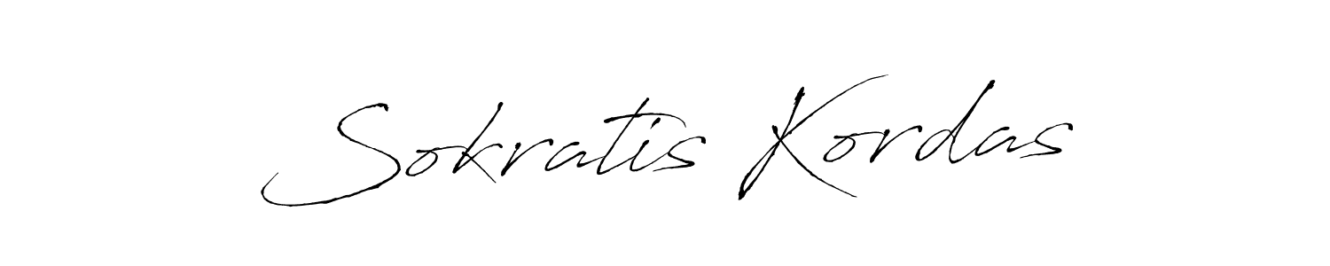 Create a beautiful signature design for name Sokratis Kordas. With this signature (Antro_Vectra) fonts, you can make a handwritten signature for free. Sokratis Kordas signature style 6 images and pictures png