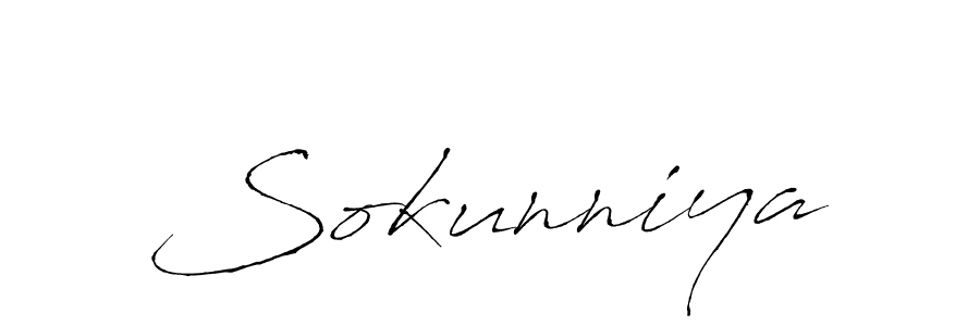 Sokunniya stylish signature style. Best Handwritten Sign (Antro_Vectra) for my name. Handwritten Signature Collection Ideas for my name Sokunniya. Sokunniya signature style 6 images and pictures png