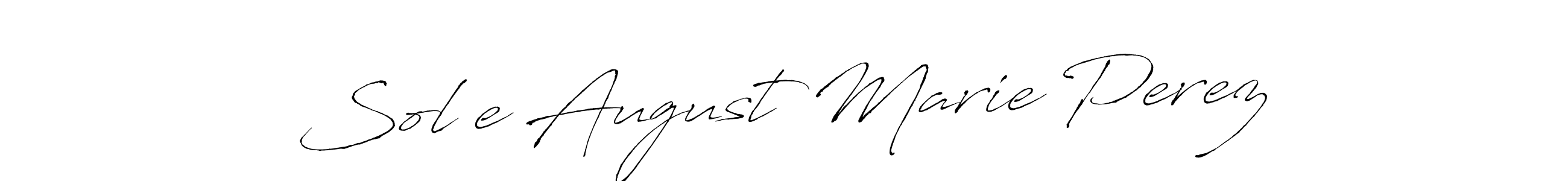 It looks lik you need a new signature style for name Sol’e August Marie Perez. Design unique handwritten (Antro_Vectra) signature with our free signature maker in just a few clicks. Sol’e August Marie Perez signature style 6 images and pictures png