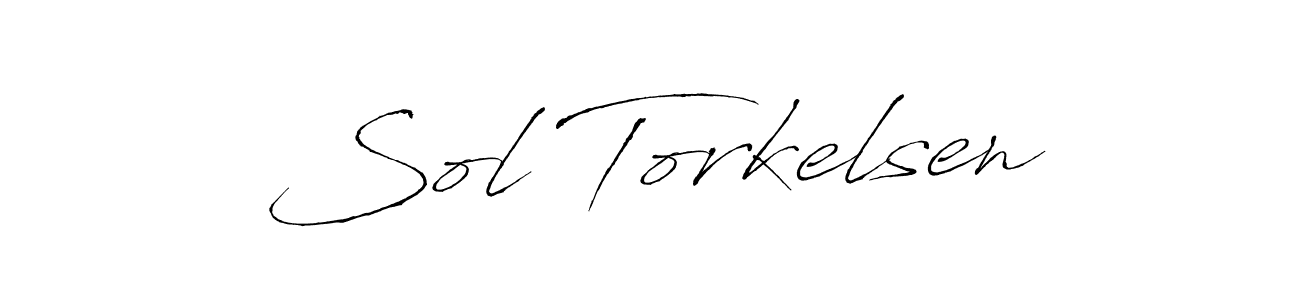 You should practise on your own different ways (Antro_Vectra) to write your name (Sol Torkelsen) in signature. don't let someone else do it for you. Sol Torkelsen signature style 6 images and pictures png