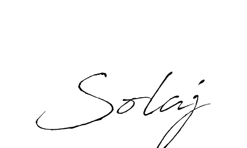 How to make Solaj name signature. Use Antro_Vectra style for creating short signs online. This is the latest handwritten sign. Solaj signature style 6 images and pictures png