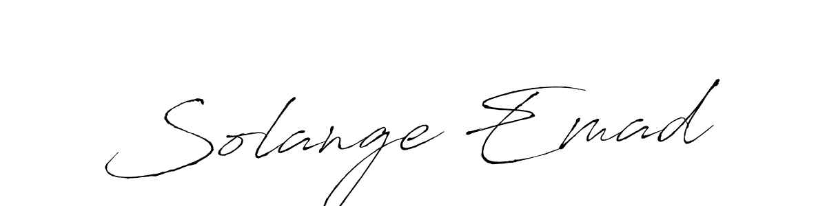 Design your own signature with our free online signature maker. With this signature software, you can create a handwritten (Antro_Vectra) signature for name Solange Emad. Solange Emad signature style 6 images and pictures png