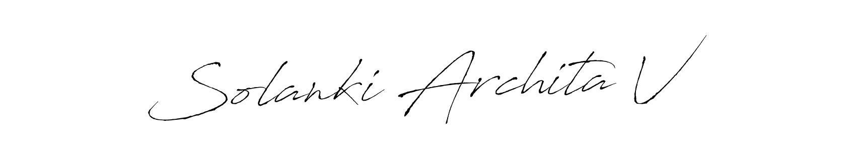 Also You can easily find your signature by using the search form. We will create Solanki Archita V name handwritten signature images for you free of cost using Antro_Vectra sign style. Solanki Archita V signature style 6 images and pictures png