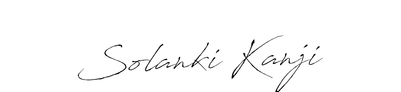 Also we have Solanki Kanji name is the best signature style. Create professional handwritten signature collection using Antro_Vectra autograph style. Solanki Kanji signature style 6 images and pictures png