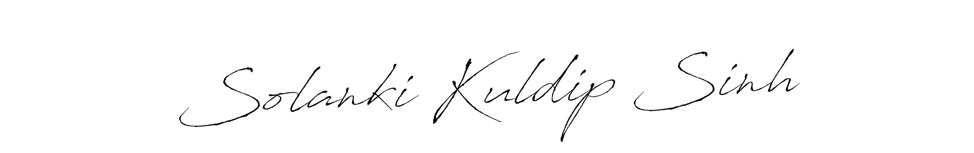 Make a beautiful signature design for name Solanki Kuldip Sinh. With this signature (Antro_Vectra) style, you can create a handwritten signature for free. Solanki Kuldip Sinh signature style 6 images and pictures png