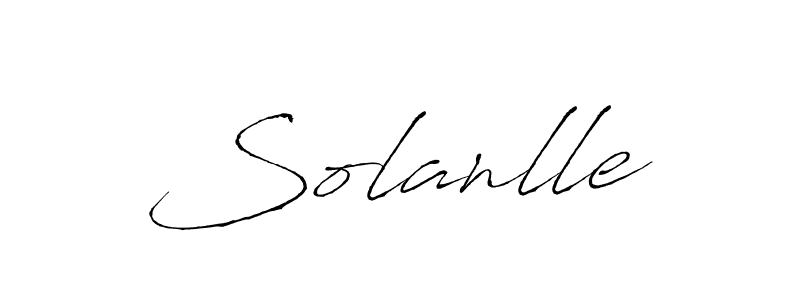 Also we have Solanlle name is the best signature style. Create professional handwritten signature collection using Antro_Vectra autograph style. Solanlle signature style 6 images and pictures png