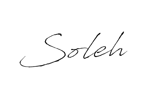 Antro_Vectra is a professional signature style that is perfect for those who want to add a touch of class to their signature. It is also a great choice for those who want to make their signature more unique. Get Soleh name to fancy signature for free. Soleh signature style 6 images and pictures png