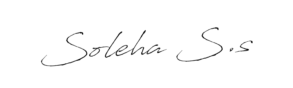 Make a beautiful signature design for name Soleha S.s. Use this online signature maker to create a handwritten signature for free. Soleha S.s signature style 6 images and pictures png