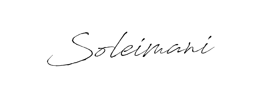 How to make Soleimani signature? Antro_Vectra is a professional autograph style. Create handwritten signature for Soleimani name. Soleimani signature style 6 images and pictures png