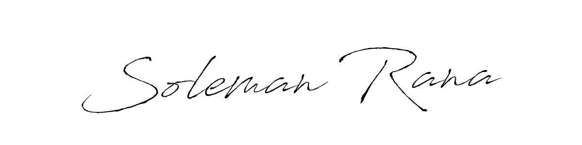 Use a signature maker to create a handwritten signature online. With this signature software, you can design (Antro_Vectra) your own signature for name Soleman Rana. Soleman Rana signature style 6 images and pictures png