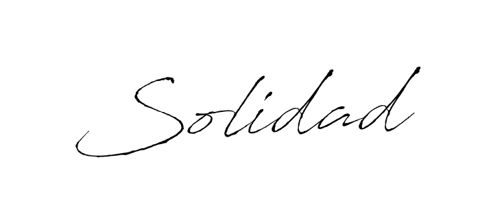 Use a signature maker to create a handwritten signature online. With this signature software, you can design (Antro_Vectra) your own signature for name Solidad. Solidad signature style 6 images and pictures png