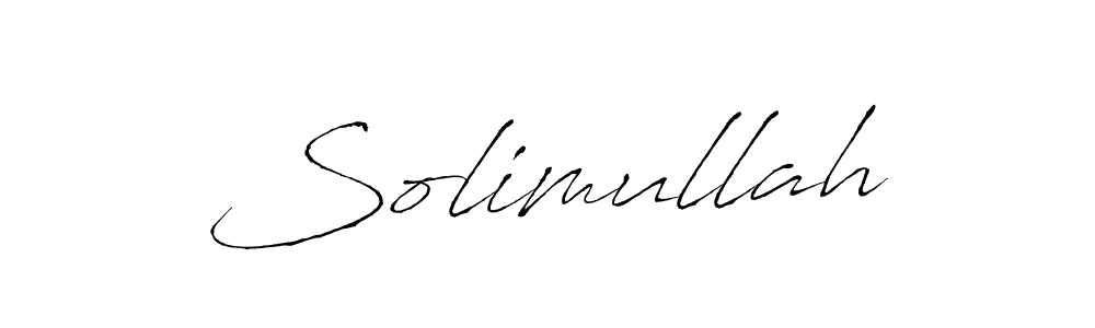 Solimullah stylish signature style. Best Handwritten Sign (Antro_Vectra) for my name. Handwritten Signature Collection Ideas for my name Solimullah. Solimullah signature style 6 images and pictures png