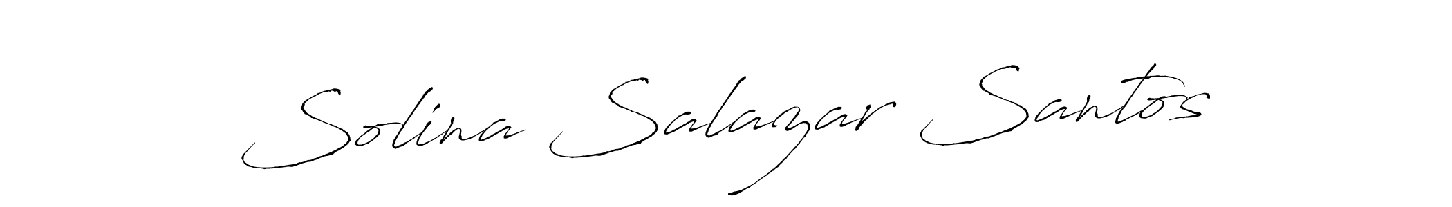 This is the best signature style for the Solina Salazar Santos name. Also you like these signature font (Antro_Vectra). Mix name signature. Solina Salazar Santos signature style 6 images and pictures png